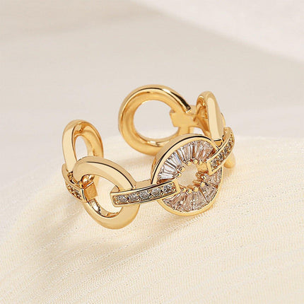 Adjustable Circle Ring Opening Fashion Jewellery Women Trendy Accessories
