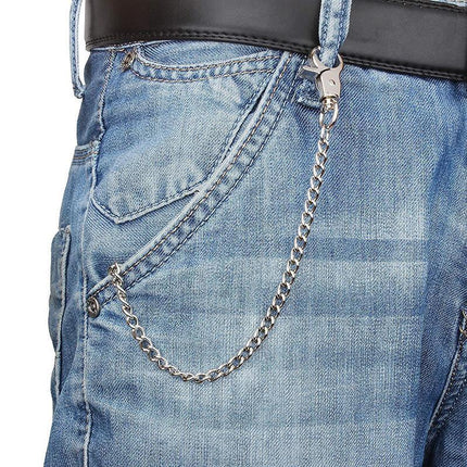 Silver Mental Key Chain Clip Pants Jeans Hip hop Biker Wallet Chain Belt Jewelry - Aimall