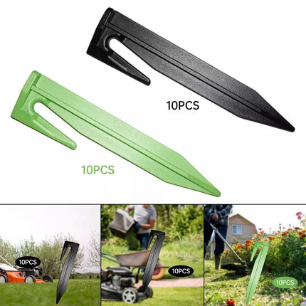 10pcs Ground Peg Lawn Mower Boundary Fixing Stakes Heavy Duty Garden Nails
