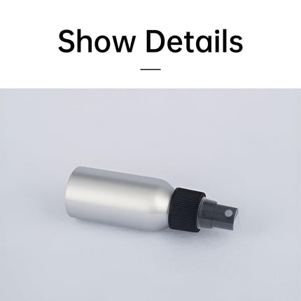 10pcs Travel Size Refillable Aluminum Spray Bottles Toner Cleaning Solution Mist