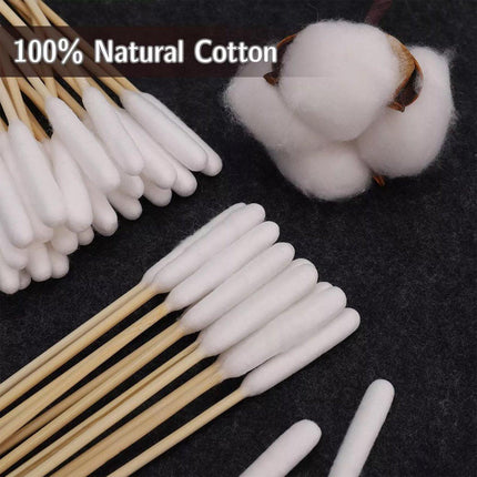200PCS Pet Ear Eye Nose Cleaning Cotton Swabs Disposable Dog Cat Grooming Tools