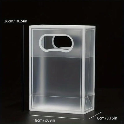 25pcs Transparent PVC Handbag for Wedding Festival Candy Gift Packaging Bag