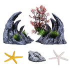 Aquarium Resin Dragon Stone Rock Decorative Ornaments Fish Tank Landscape