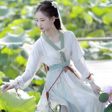 Female Hanfu One-Piece Waist Skirt Traditional Chinese Style Dress Outfit