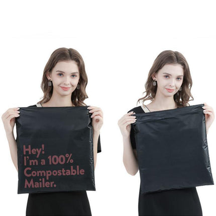 50PCS 5 Sizes Garment Bags Premium Grey Eco Friendly Postal Mailing Packing Bag - Aimall