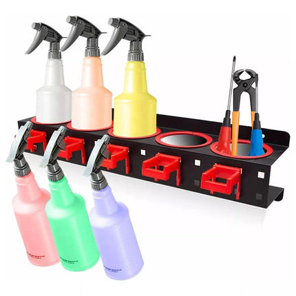 Car Wash Spray Bottle Holder Wax Abrasive Rack Wall Mount Detailing Storage Rack