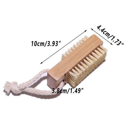 2pcs Nail Cleaning Brush Manicure Tool Set for Hands and Nails Care Essentials