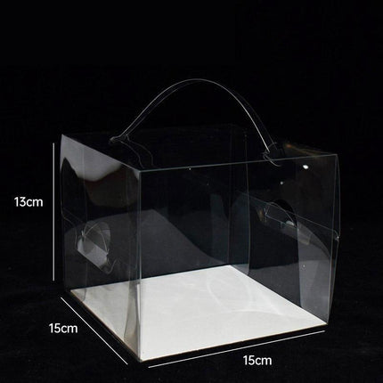 30x Transparent Disposable Cake Boxes with Handles Premium Quality Packagin