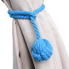 1pair Braided Cotton Curtain Tiebacks No Hole Curtain Holdbacks Hanging Balls