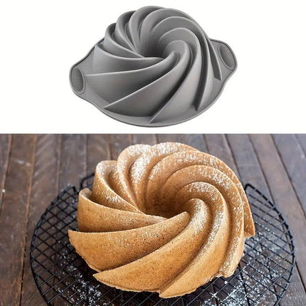 Silicone Cake Mould Non-Stick Baking Mould for Cupcakes Brownies and Desserts
