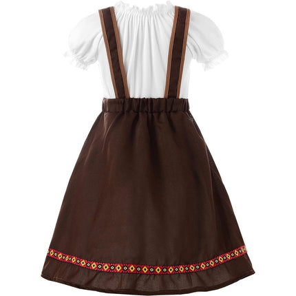 Oktoberfest Girl Costume Bavarian Dress Traditional Folk Festival Slip Dress - Aimall