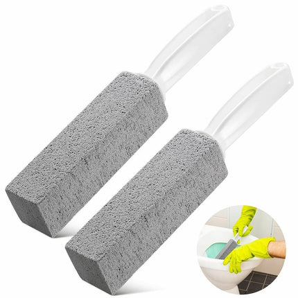 Pumice Stone Wand Tile Cleaning Stains Brush Cleaner Tool Toilet Bowl Bathtub