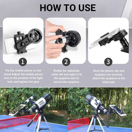 150x HD Astronomical Telescope High Tripod Zoom Monocular for Stars
