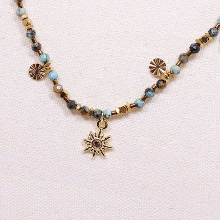 High-End Sun Necklace Light Luxury Fashion Style Distinctive Collar Chain