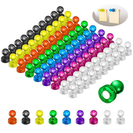 10-40x Magnets Push Pin Thumbtacks Magnets Fridge Whiteboard Magnets Office Home - Aimall