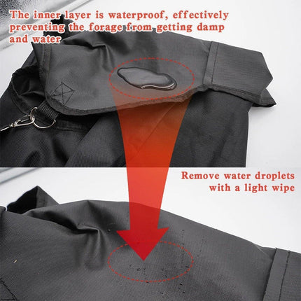 Horse Slow Feed Hay Bag Hole Durable Sack Reduces Waste Outdoor Use