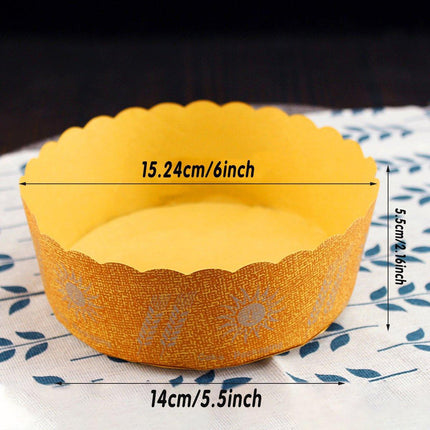 100PCS High Temperature Kraft Paper Bread Cupcake Holder Resistant Paper Cup