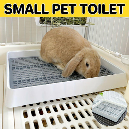 Rabbit Toilet Animal Toilet for Small Pets Litter Box Clean Hygiene Accessory