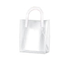 Transparent PVC Handheld Bags Transparent Gift Bag Handle Candy Containers Gifts White - Aimall