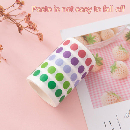 9pcs Dot Paper Tape Gradient Stickers for DIY Handbook Scrapbooking Supplies