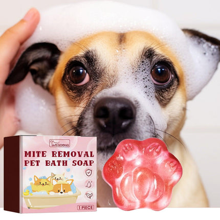 Pet Soap for Cats and Dogs Relieves Itchy Skin Anti Mite Cleaning Hair Care
