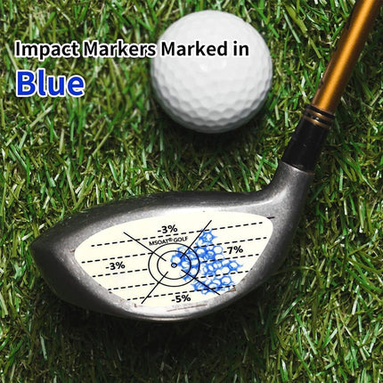 100pcs Golf Impact Strike Stickers Training Aid Club Face Alignment Labels Pack