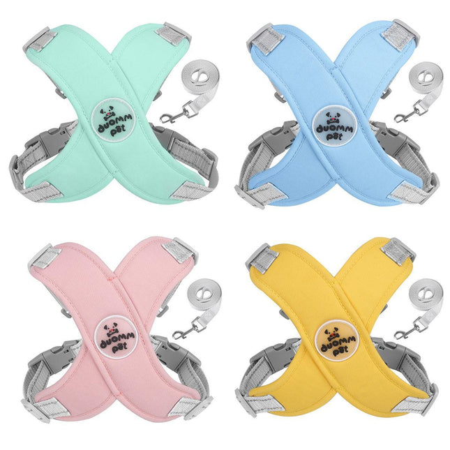 Reflective Dog Leash Vest Type Pet Harness Adjustable Chest Strap Small Dogs