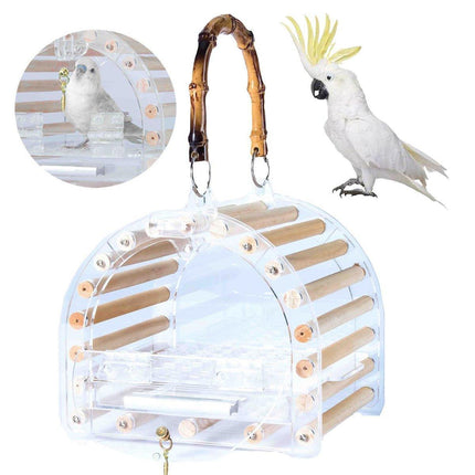 Portable Bird Carrier Bag Bird TravelCage Lightweight Cage For Parrot Ornamental