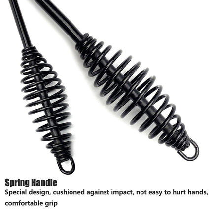 Welding Chipping Hammer Spring Handle Hold Heart Cleaning Harden DIY Metal Black