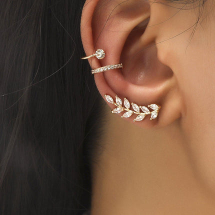 Simple Ear Clips No Piercing Stud Earrings Set Non Pierced Fashion Jewellery
