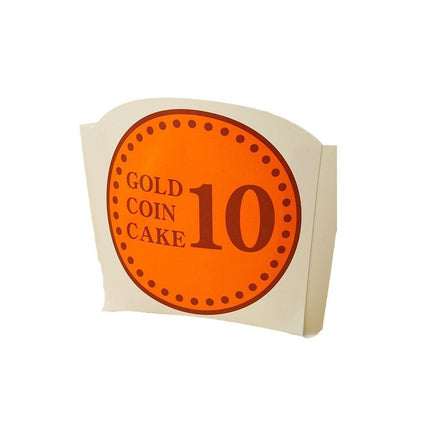 100pcs Collapsible Gold Coin Bread Packing Boxes for Bakery Gift Packaging