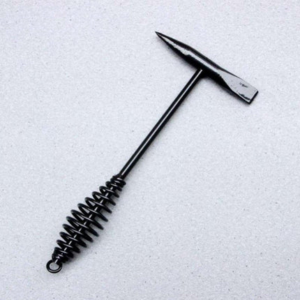 Welding Chipping Hammer Spring Handle Hold Heart Cleaning Harden DIY Metal Black