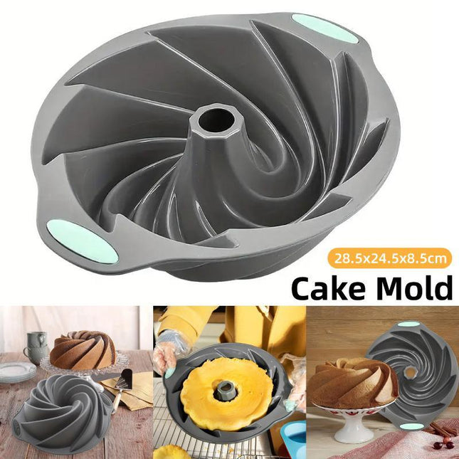 Silicone Cake Mould Non-Stick Baking Mould for Cupcakes Brownies and Desserts