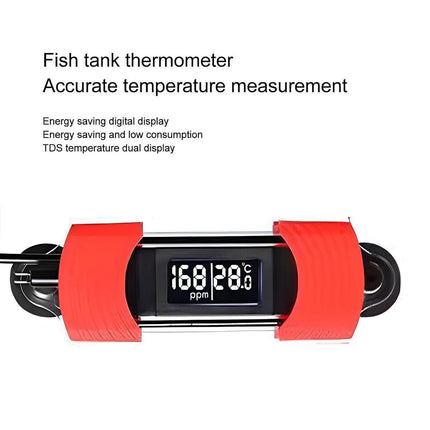 Calibrated Aquarium Thermometer Dual Display Fish Tank Temperature Screen