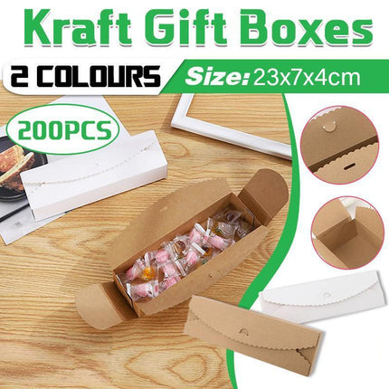 200PCS Kraft Gift Boxes  Paper  handmade candy/chocolate packing box storage DIY Aimall