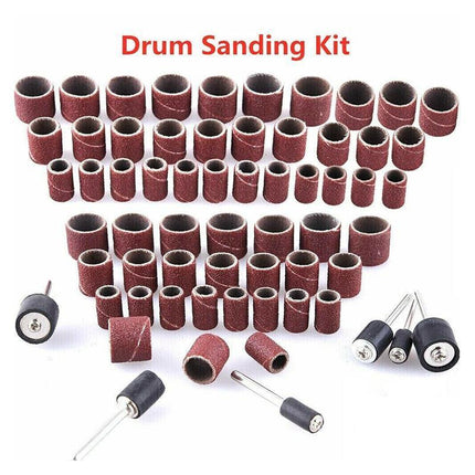 384Pcs Drum Sanding Kit For Nail Drill Bits Dremel Accessories Rotary Tool Set - Aimall