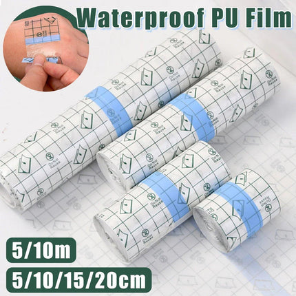 Waterproof PU Film Adhesive Tape Transparent High Stickiness Cuttable Bandage