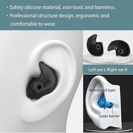 Silicone Swim Earplugs Swimmer Waterproof Swimming Antinoise Earplug