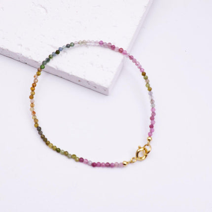 Extremely Fine 2mm Rainbow Bracelet Women Gradient Colorful Jewelry for Fashion