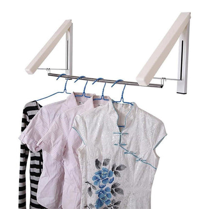 Mini Wall Hanging Retractable Clothes Drying Rack Space Saving Laundry Hanger