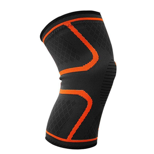 AOLIKES 3D Weaving Knee Support Brace Sleeve Joint Kneelet Leg Breathable Orange - Aimall