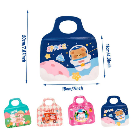 50PCS Cartoon Ziplock Snack Bags Shaped Food Storage Treat Pouches for Parties