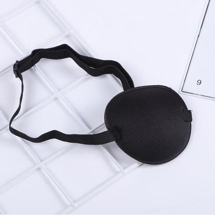 New 1/2PCS Eye Patch Eye Shade Concave Washable Adjustable Strap Black - Aimall