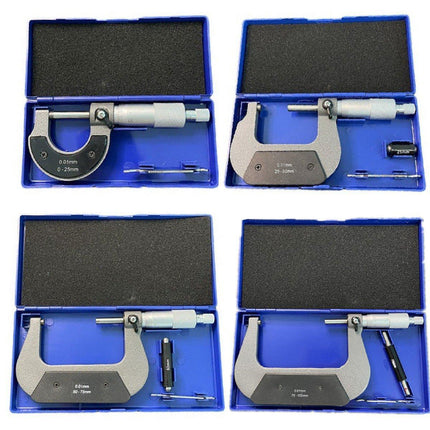 High Precision 0-100MM Outside Micrometer Alloy Head Spiral Measuring Tool