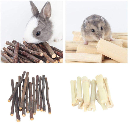 Natural Rabbit Molar Snacks Hamster Branches Sweet Bamboo Grinding Teeth Wood