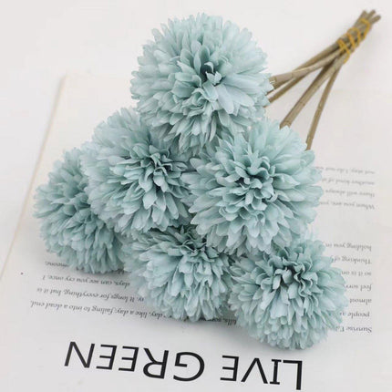 12pcs Artificial Dandelion Fake Flower Simulation Arrangement Desktop Decoration