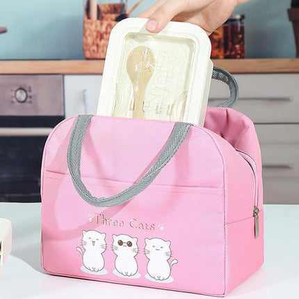 Cartoon Bento Bag Little Yellow Duck Lunch Bag Storage Insulation Bag - Aimall