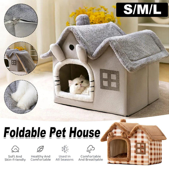 Removable Washable Pet House Four Seasons Cat Enclosed House
