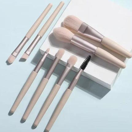 8PCS Eyeshadow Makeup Brush Set Travel Cosmetic Brushes Kit Brushes Kit with Bag - Aimall