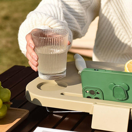 Outdoor Picnic Basket Camping Portable Handheld Storage Basket with Lid Foldable
